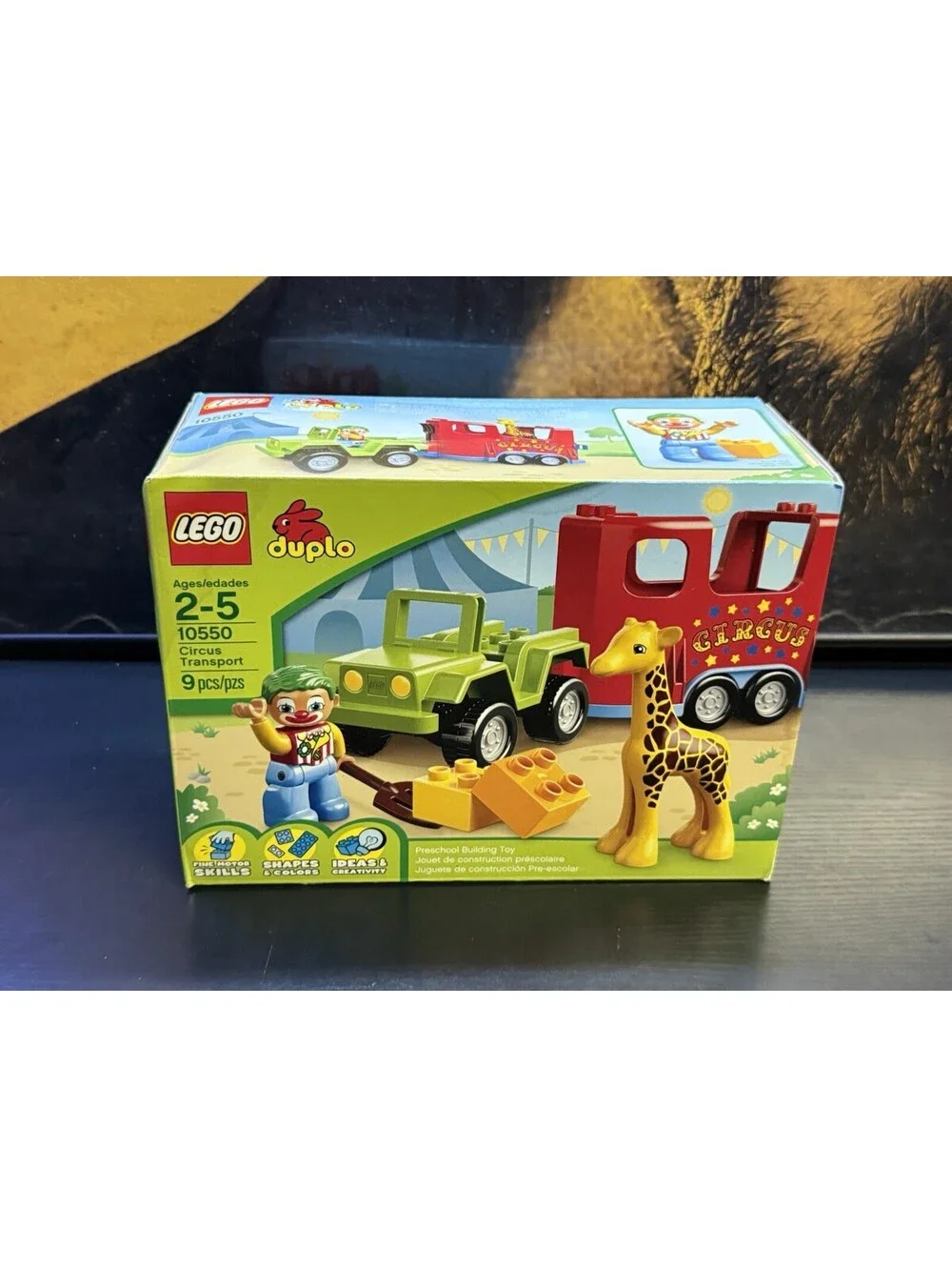 LEGO Duplo 10550 Circus Transport NEW! Baby Giraffe Jeep Truck Trailer Clown